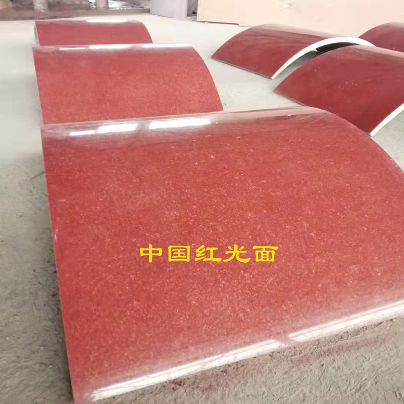 中国红大理石印度红色花岗岩枫叶红永定红虾红石岛红大花石材(图1)