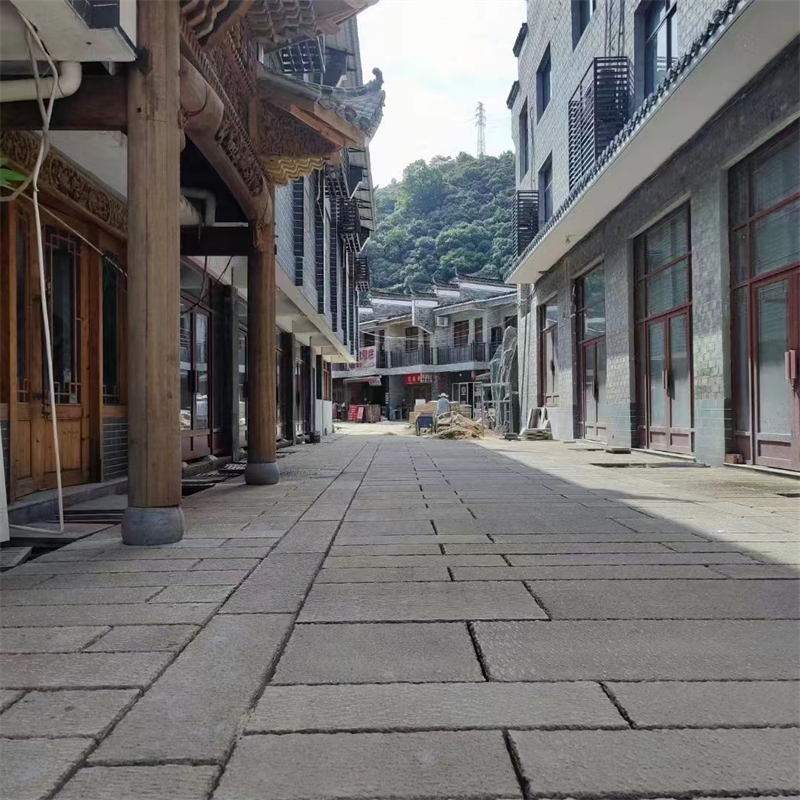老石板天然青石板旧石条台阶石踏步石铺路铺(图5)